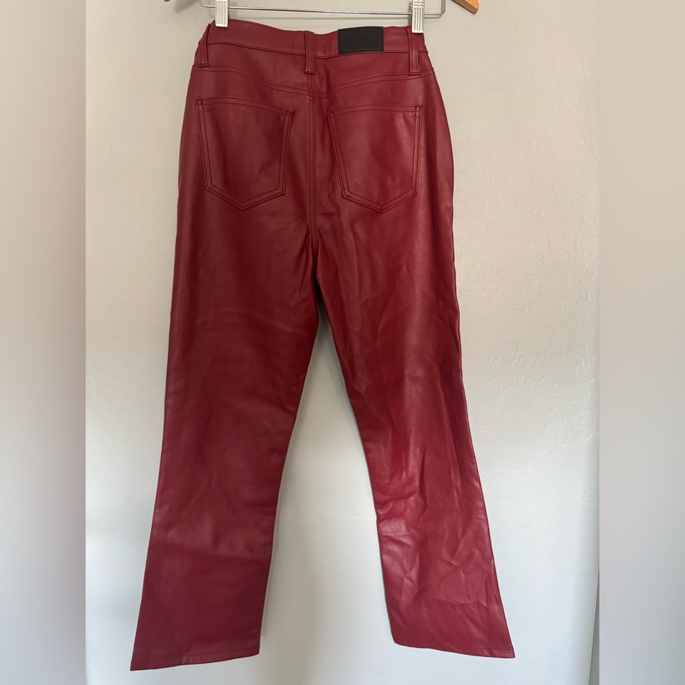 Pistola Burgundy Lennon Carmine High Rise Crop Women's Bootcut Pants | Size 26 - Picture 3 of 6